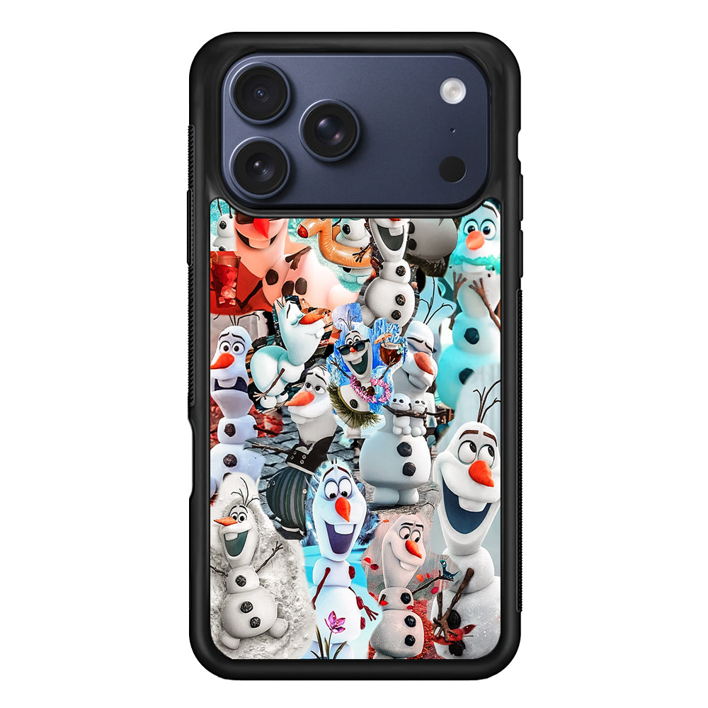 Frozen Olaf Aesthetic Collage iPhone 17 Pro Max Case | Slim Protective Cover for iPhone 17 Pro Max