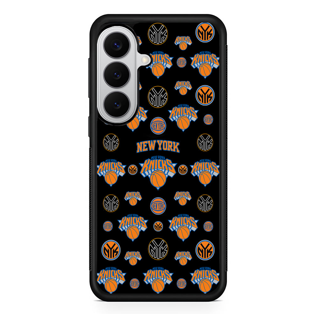 New York Knicks Pattern Samsung Galaxy S26 Case | Protective Rubber Cover