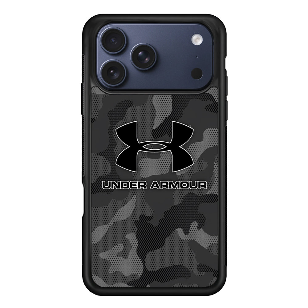 Under Armour Black Camo iPhone 17 Pro Max Case | Slim Rubber Case for iPhone 17 Pro Max