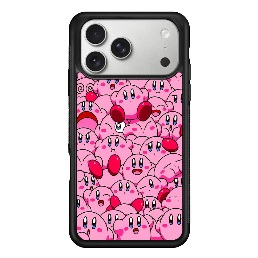 Cute Kirby Pink Aesthetic iPhone 17 Pro Case | Slim Rubber Case for iPhone 17 Pro