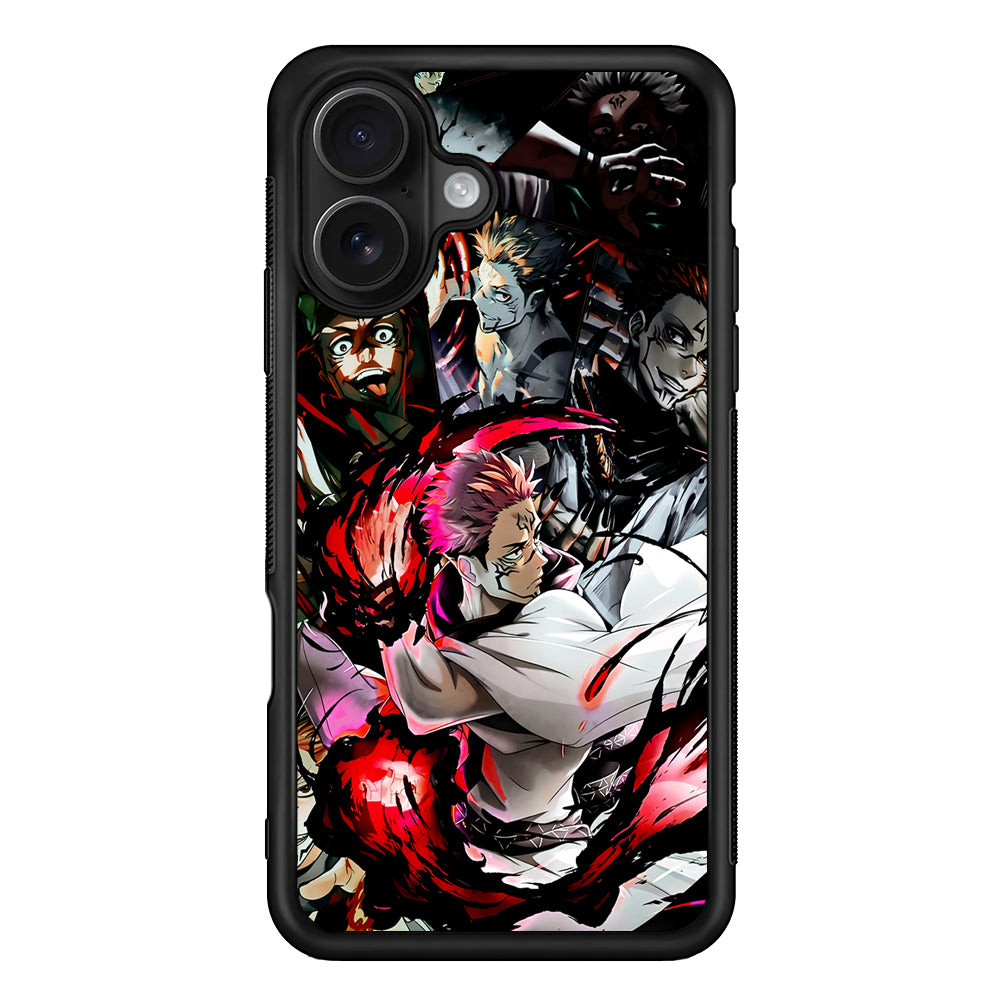 Sukuna Jujutsu Kaisen Cool Art iPhone 16 Case - Oxvistore