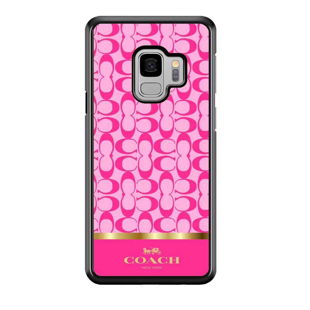 Coach Pink Pattern Samsung Galaxy S9 Case | Slim Rubber Case for Samsung Galaxy S9