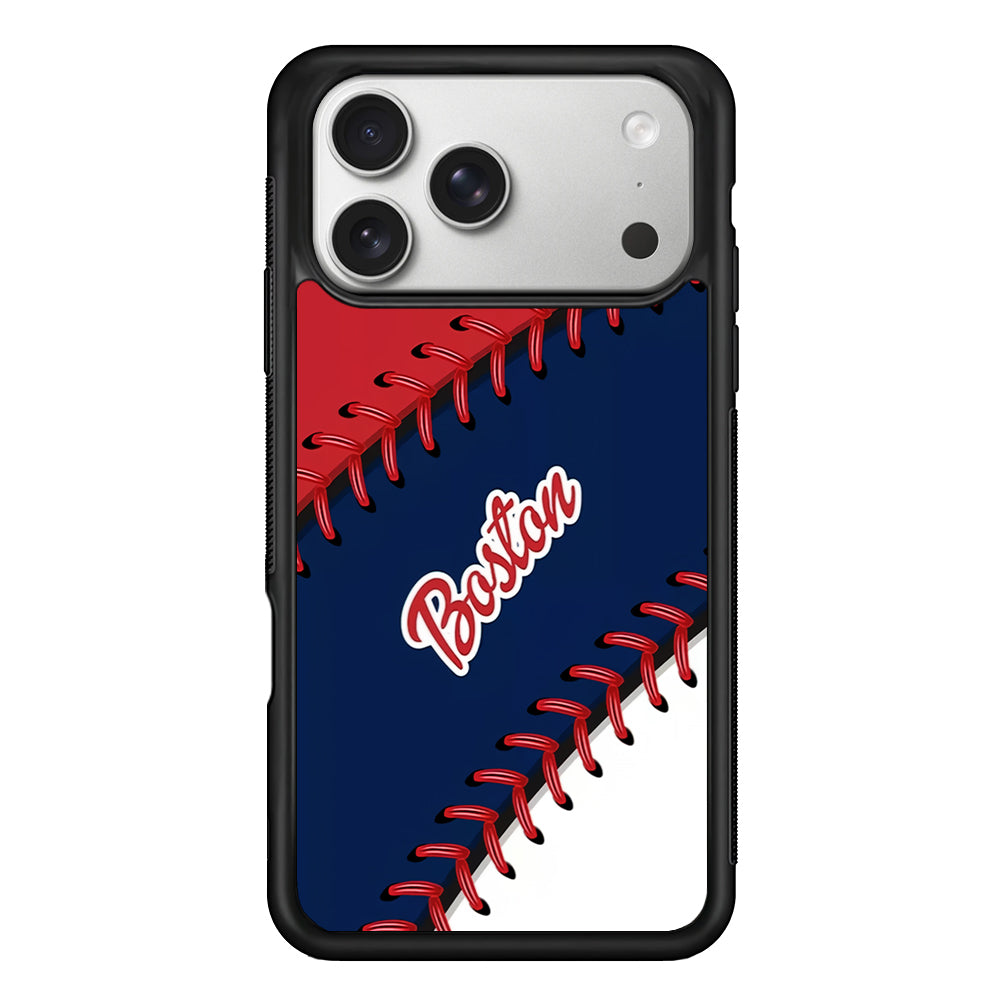 Boston Red Sox Ball iPhone 17 Pro Case | Slim Rubber Case for iPhone 17 Pro