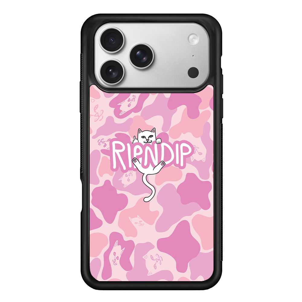 Rip N Dip Pink Camo iPhone 17 Pro Case | Slim Rubber Case for iPhone 17 Pro