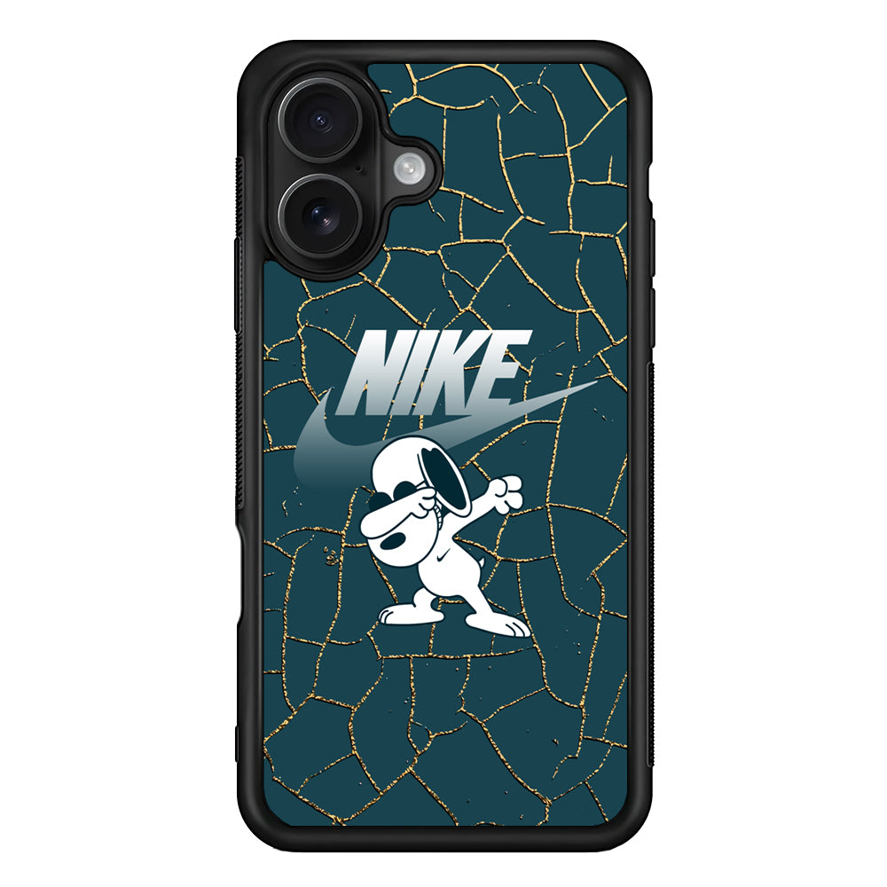 Nike and Snoopy Snoop Dab iPhone 16 Case - Oxvistore