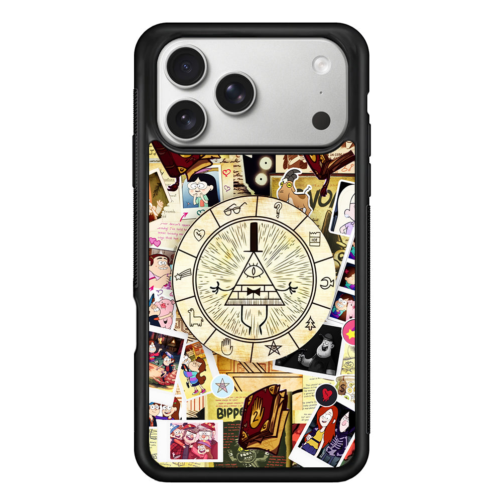 Gravity Falls Bill Cipher Wheel iPhone 17 Pro Case | Slim Rubber Case for iPhone 17 Pro