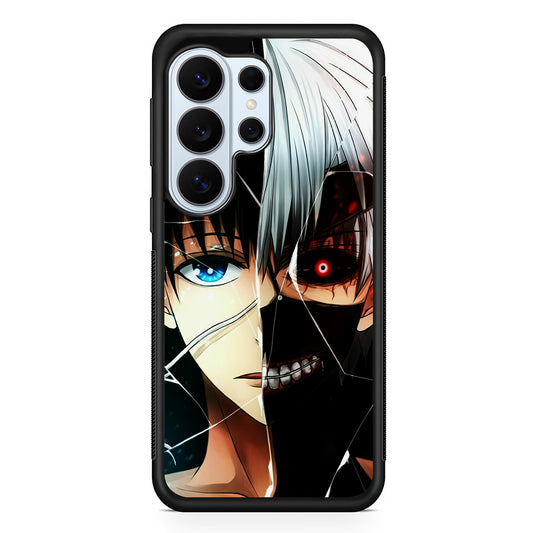 Ken Kaneki Tokyo Ghoul Face Samsung Galaxy S26 Ultra Case | Protective Phone Cover