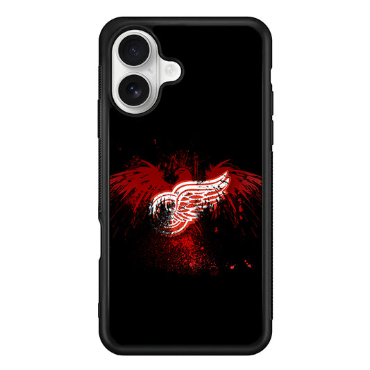 Detroit Red Wings Eagle iPhone 16 Plus Case | Durable Protective Rubber Cover