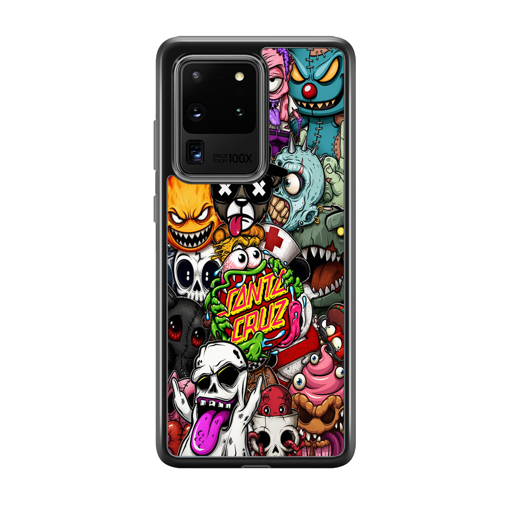 Santa Cruz Skateboard Monster Samsung Galaxy S20 Ultra Case | Slim Rubber Case for Samsung Galaxy S20 Ultra