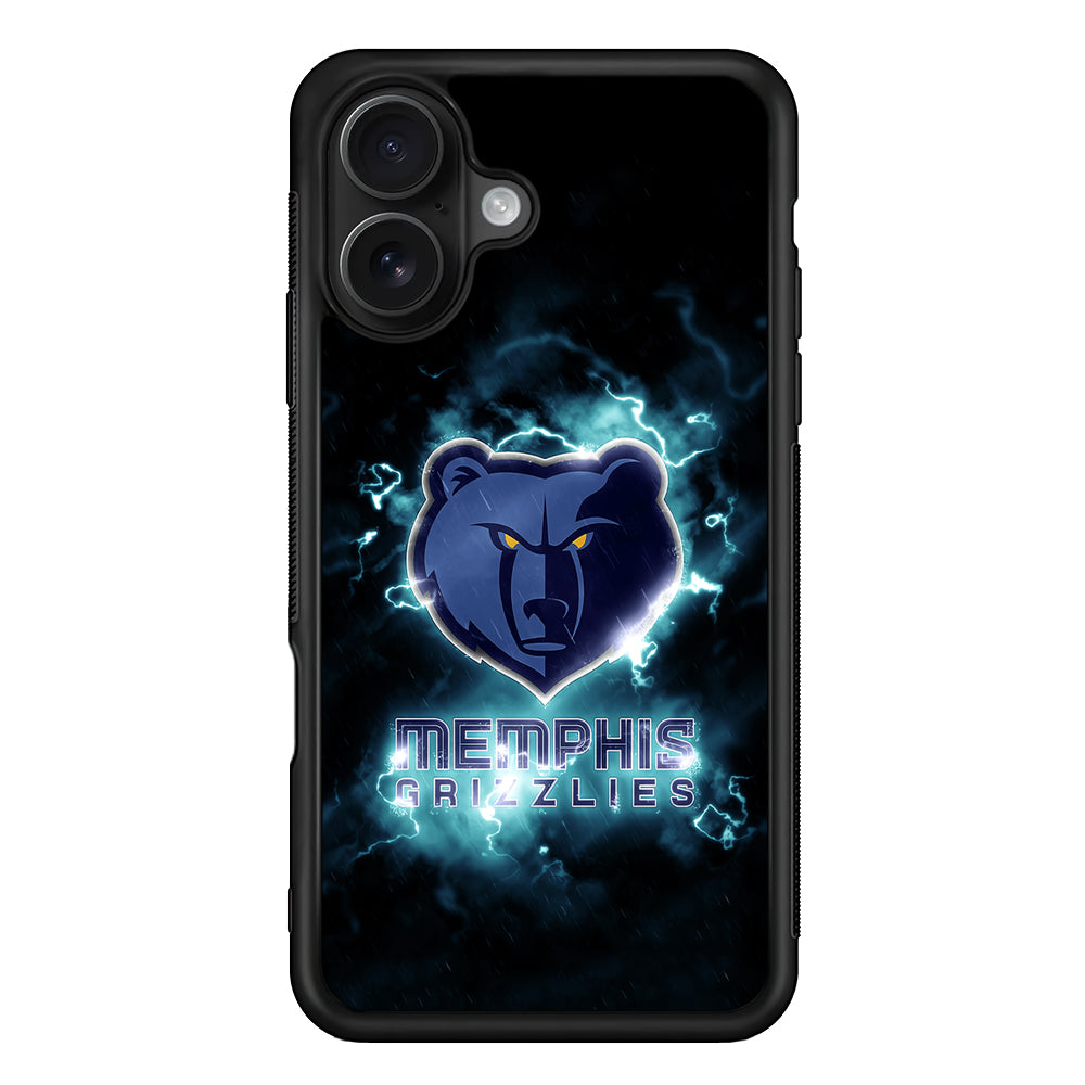 Memphis Grizzlies Lightning iPhone 16 Case - Oxvistore
