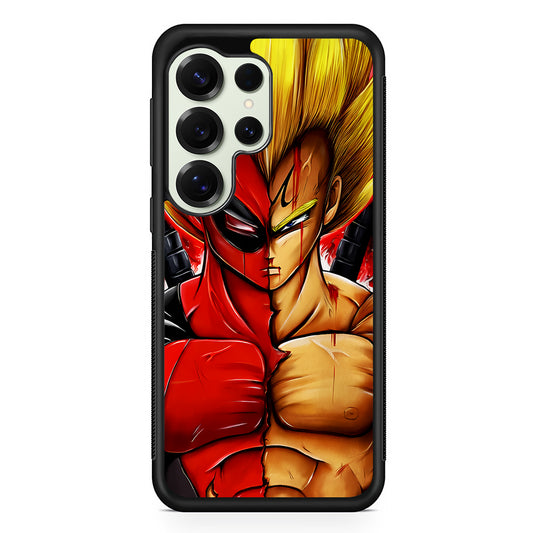 Deadpool X Vegeta Fusion Samsung Galaxy S25 Ultra Case | Durable Rubber Case for Samsung Galaxy S25 Ultra
