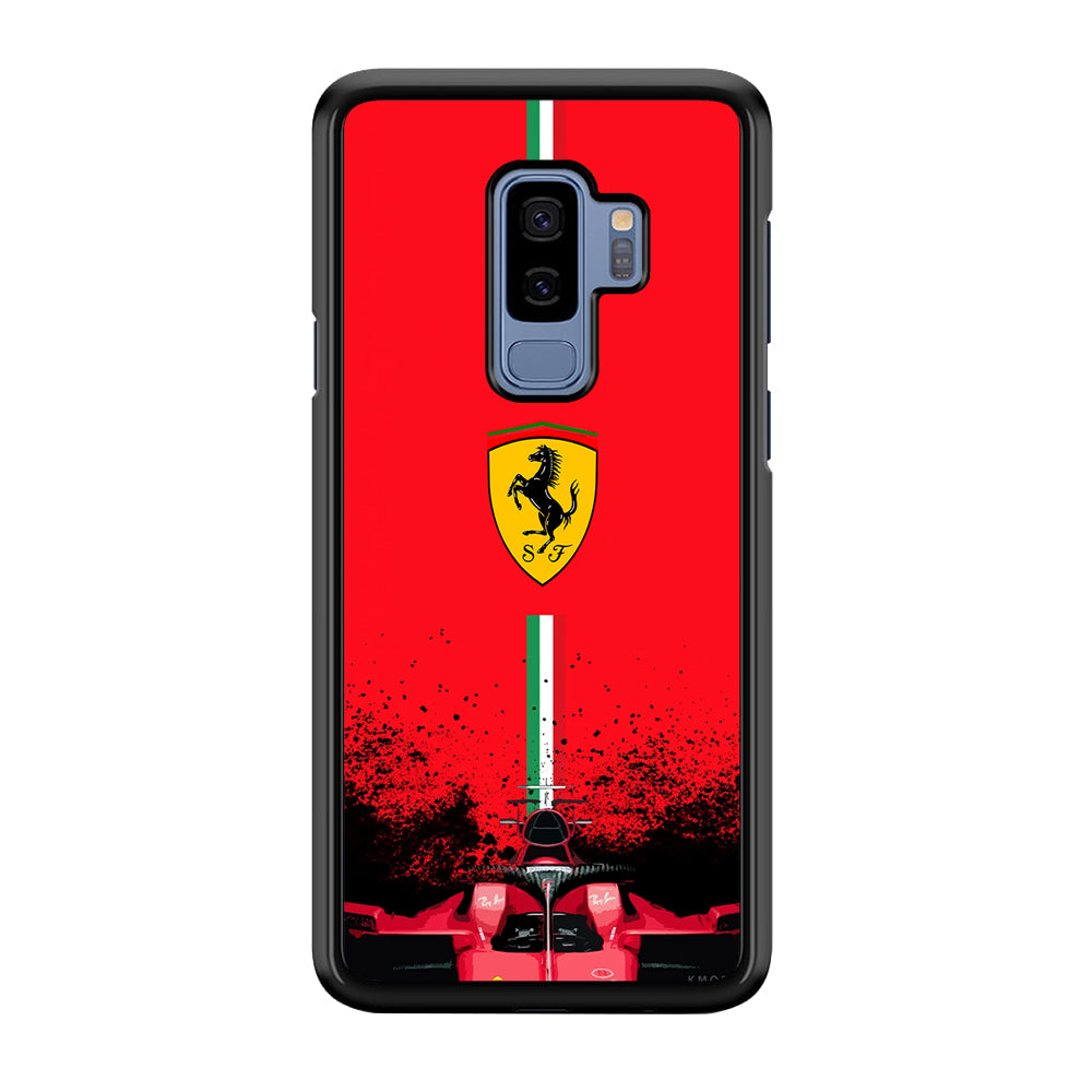 Ferrari Luxury Car Logo Samsung Galaxy S9 Plus Case | Slim Rubber Case for Samsung Galaxy S9 Plus