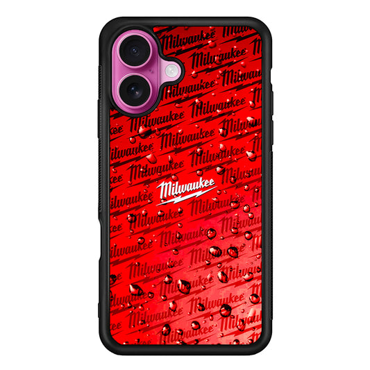 Milwaukee Tool Water Droplet iPhone 17 Case | Slim Rubber Case for iPhone 17