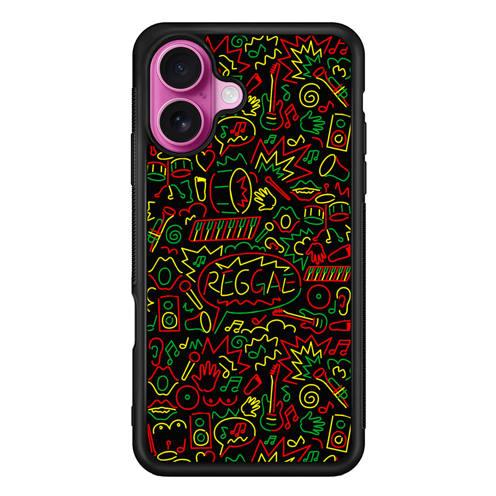 Reggae Music Rasta Art iPhone 17 Case | Slim Protective Rubber Phone Cover