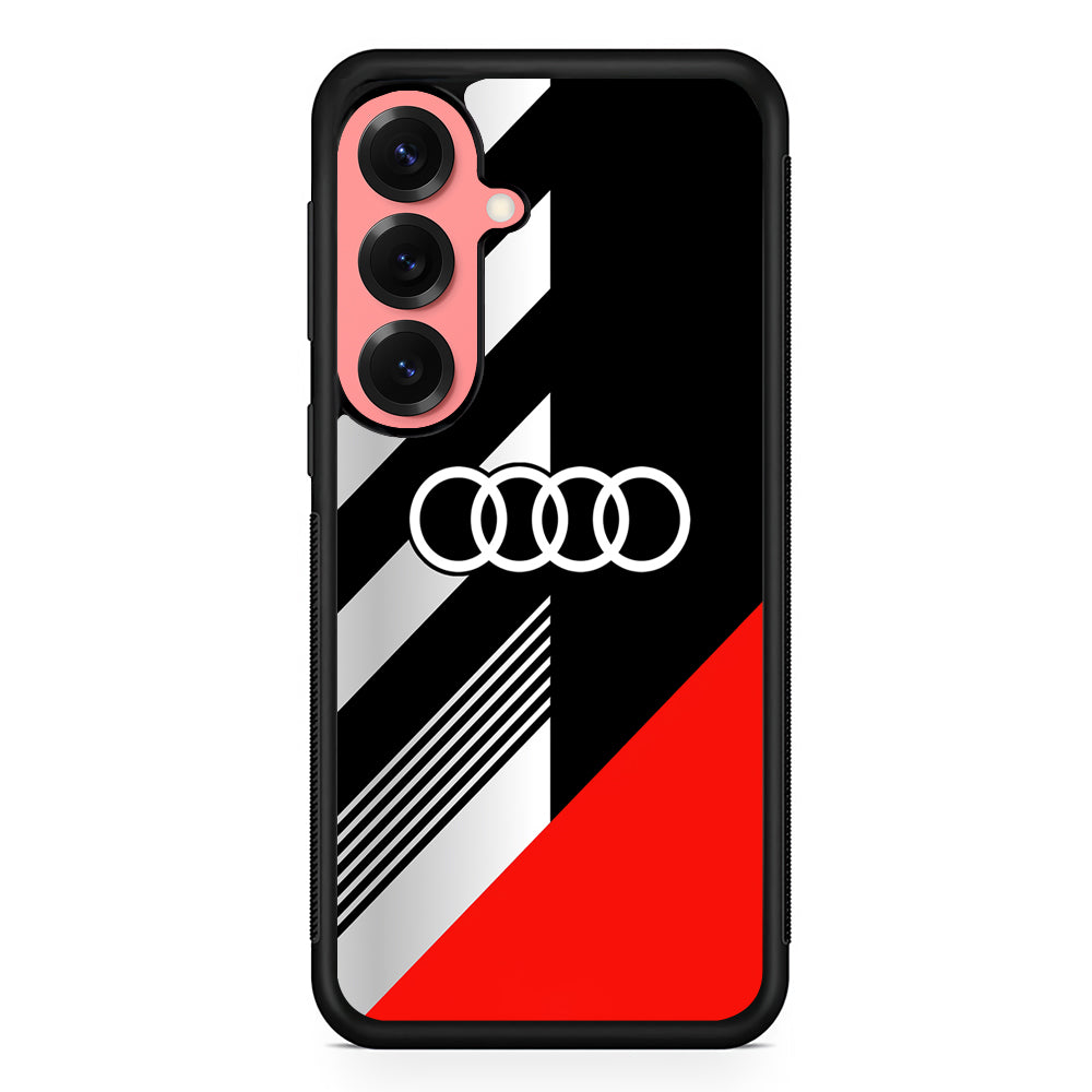 Audi F1 Sport Logo Samsung Galaxy S25 Case | Slim Rubber Case for Samsung Galaxy S25