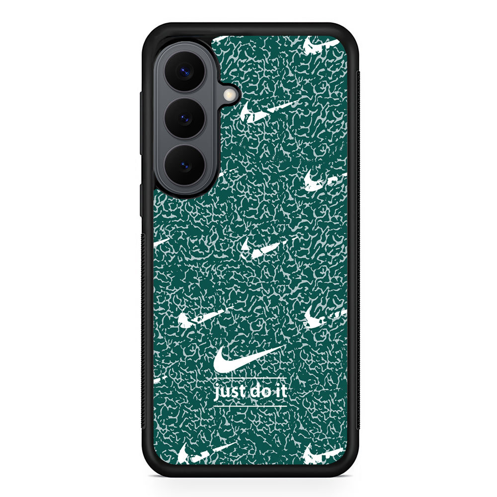 Nike White in Green Patern Samsung Galaxy S26 Plus Case | Durable Samsung Galaxy S26 Plus Cover
