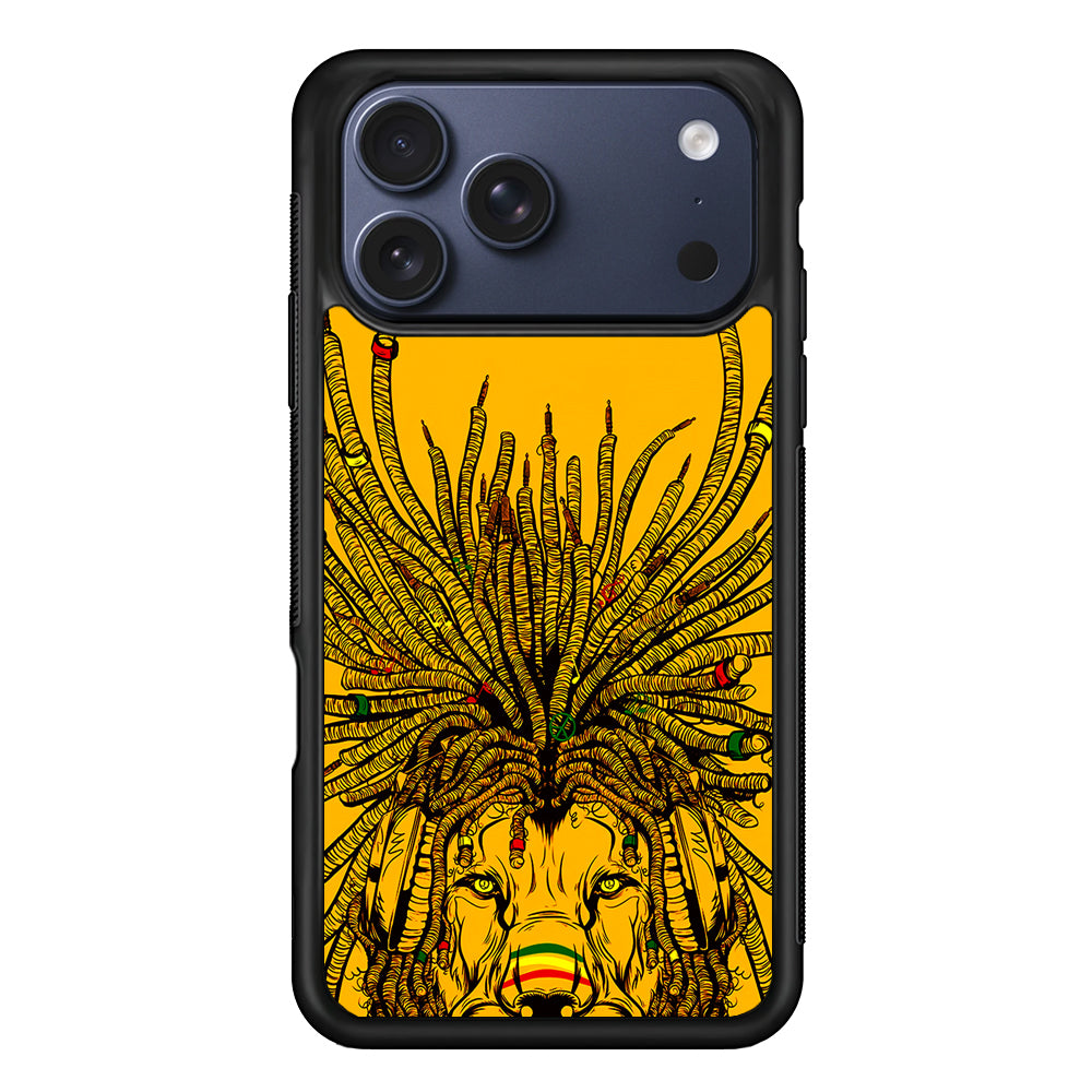 Lion Reggae Yellow Art iPhone 17 Pro Max Case | Slim Protective Cover for iPhone 17 Pro Max