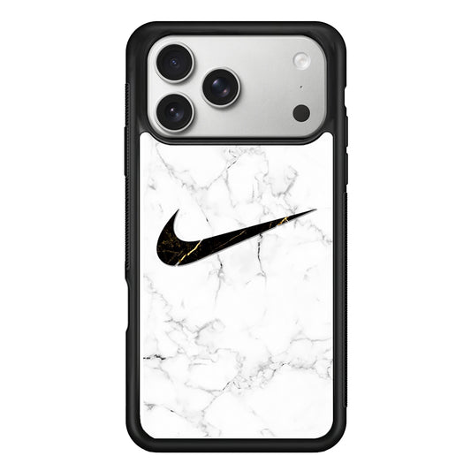 Nike Gold Line in Marble iPhone 17 Pro Case | Slim Protective Case for iPhone 17 Pro