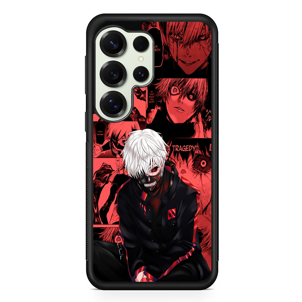 Kaneki Tokyo Ghoul Comic Samsung Galaxy S25 Ultra Case | Durable Rubber Case for Samsung Galaxy S25 Ultra