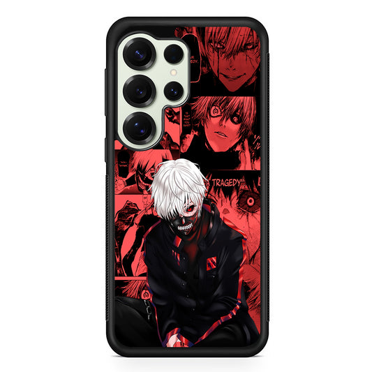 Kaneki Tokyo Ghoul Comic Samsung Galaxy S25 Ultra Case | Durable Rubber Case for Samsung Galaxy S25 Ultra
