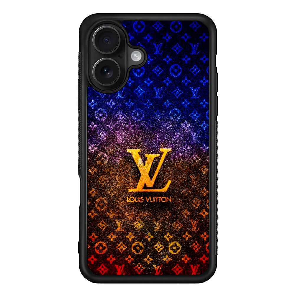 Louis Vuitton Abstract Colorful iPhone 16 Case | Slim Rubber Case for iPhone 16