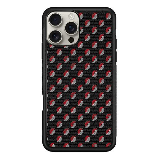 Portland Trail Blazers Pattern iPhone 16 Pro Max Case | Stylish Protective Case for iPhone 16 Pro Max