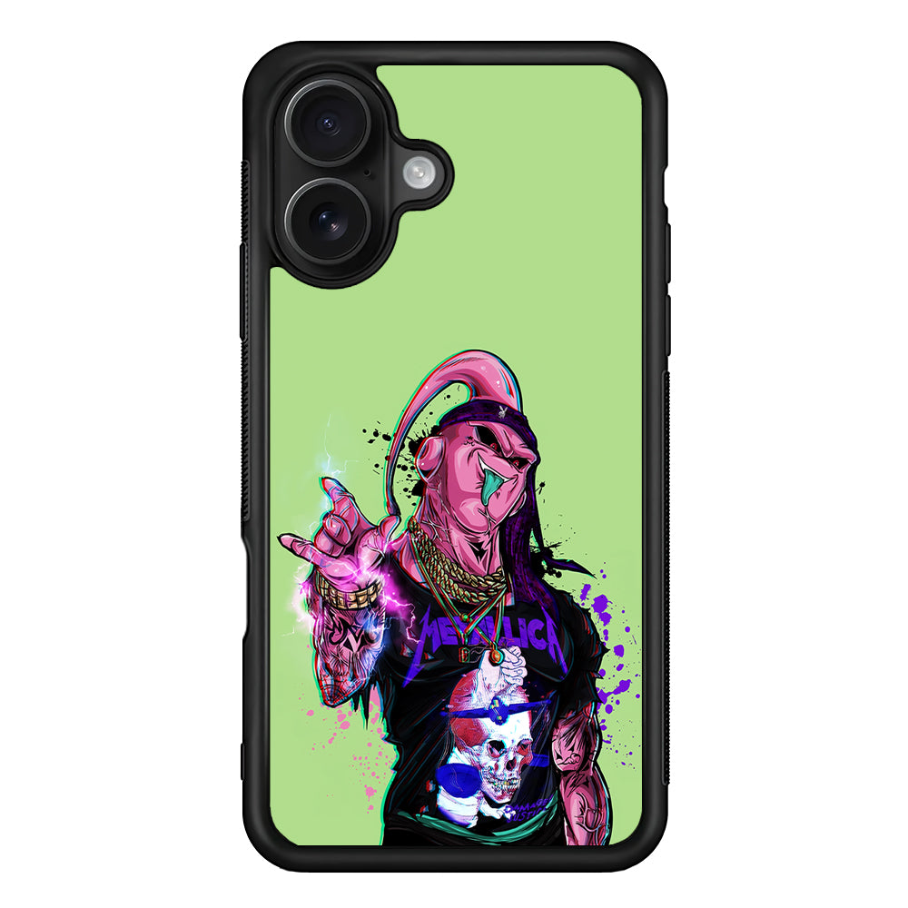 Majin Buu Metallica Style iPhone 16 Case - Oxvistore