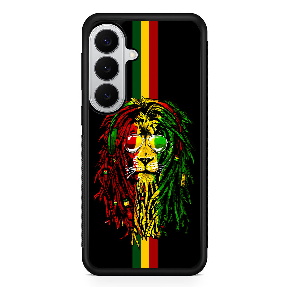 Reggae Lion Rasta Samsung Galaxy S26 Case | Protective Rubber Cover
