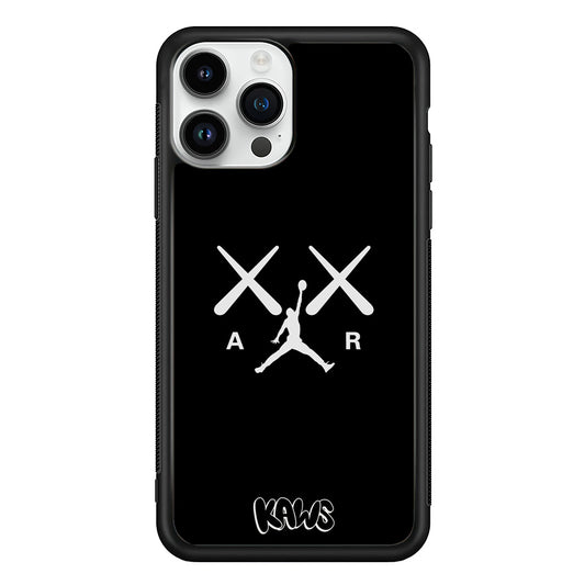 Kaws Air Jordan Midnight Black iPhone 13 Pro Case | Slim Rubber Case for iPhone 13 Pro