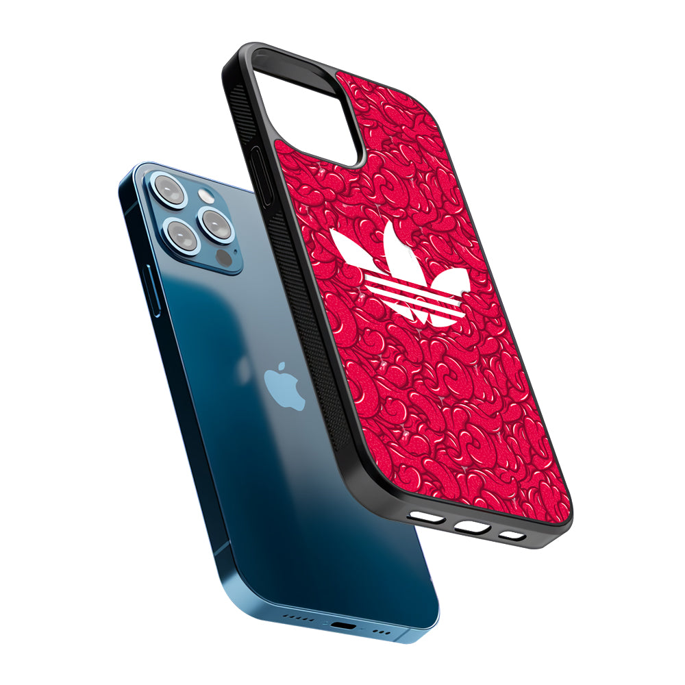 Adidas Red Tongue 2D Rubber Phone Case | Slim Protective Phone Case
