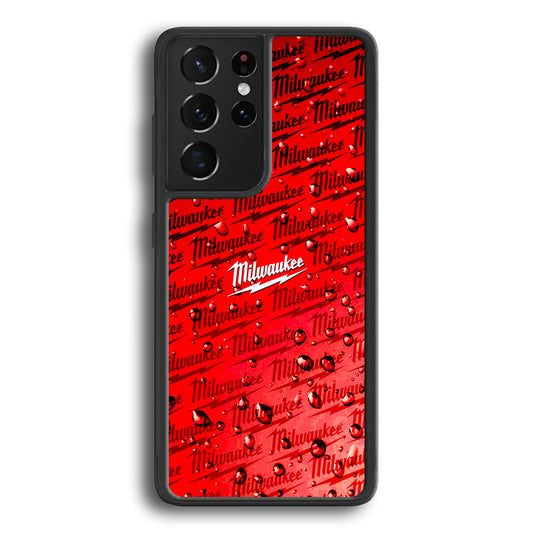 Milwaukee Tool Water Droplet Samsung Galaxy S23 Ultra Case | Slim Rubber Case for Samsung Galaxy S23 Ultra