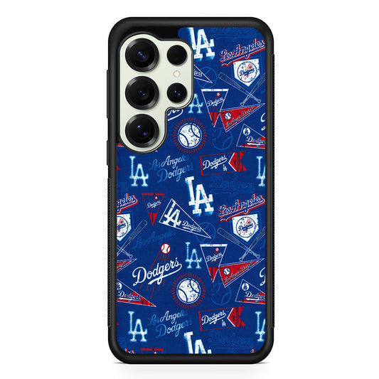 Los Angeles Dodgers Retro Samsung Galaxy S25 Ultra Case | Durable Rubber Case for Samsung Galaxy S25 Ultra