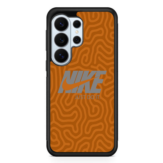 Nike Brown Maze Samsung Galaxy S26 Ultra Case | Protective Phone Cover