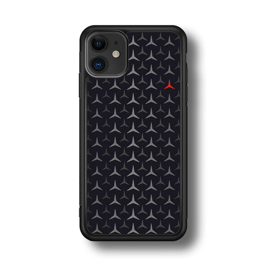 Mercedes-Benz Logos Pattern iPhone 11 Case | Slim Rubber Case for iPhone 11