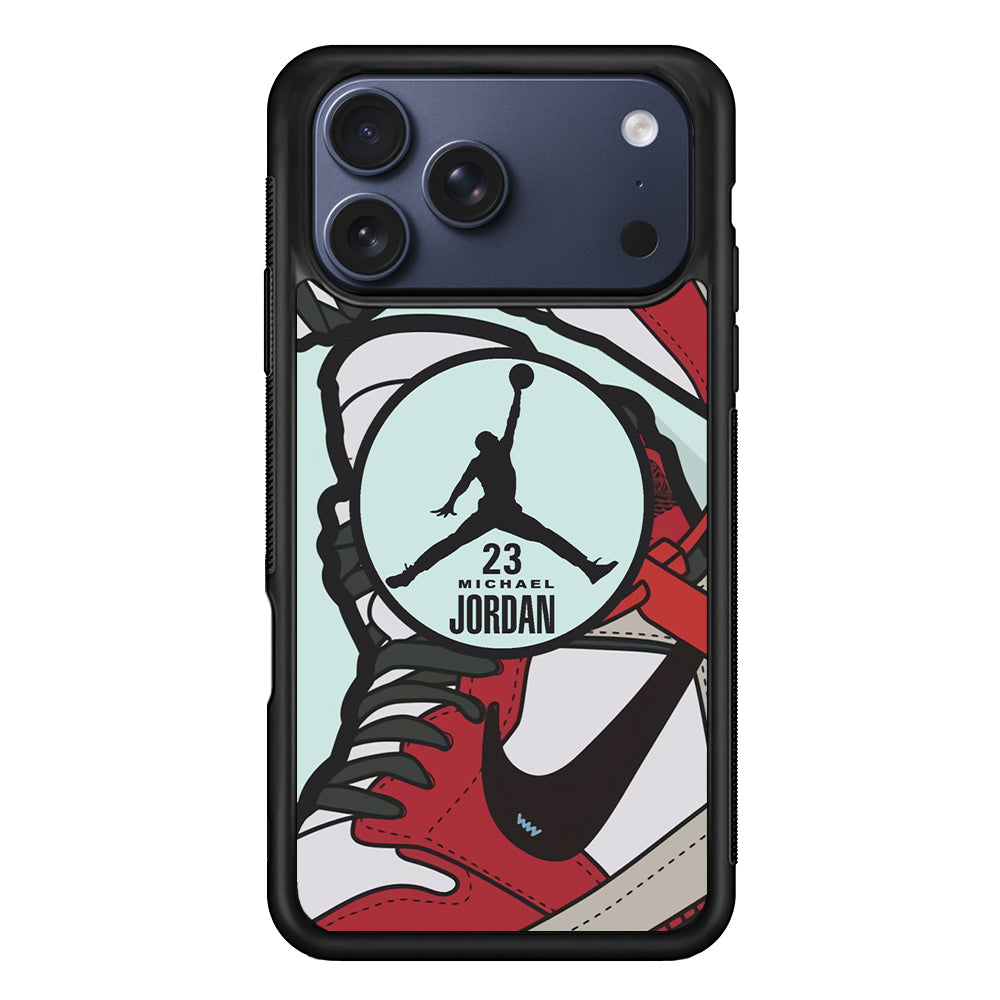 Air Jordan Circle in Collaboration iPhone 17 Pro Max Case | Durable Rubber Case for iPhone 17 Pro Max