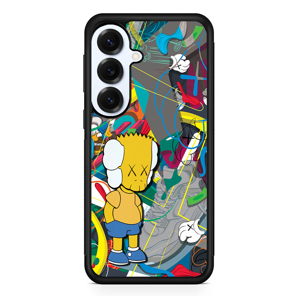 Kaws Doodle Bart Cover Samsung Galaxy S25 Plus Case | Slim Rubber Case for Samsung Galaxy S25 Plus