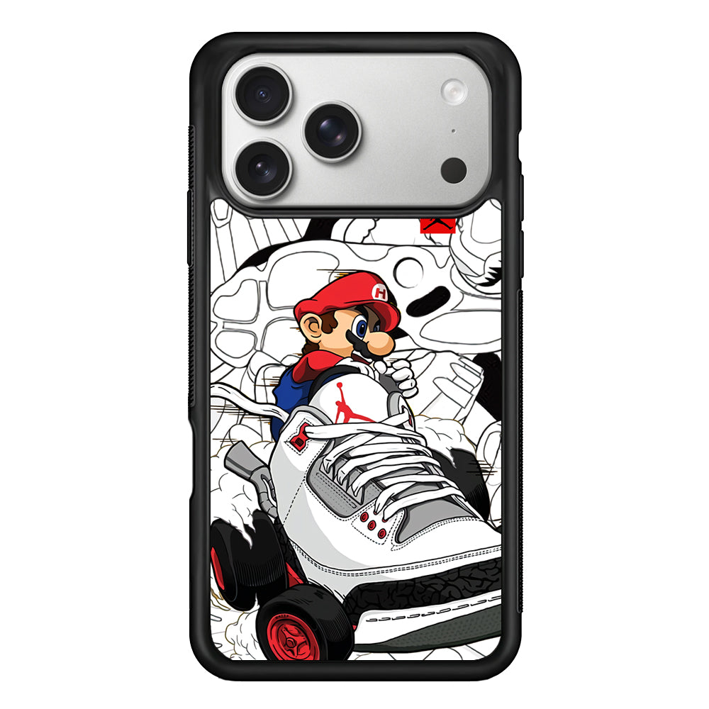 Air Jordan Mario Ride The Shoes iPhone 17 Pro Case | Slim Protective Case for iPhone 17 Pro