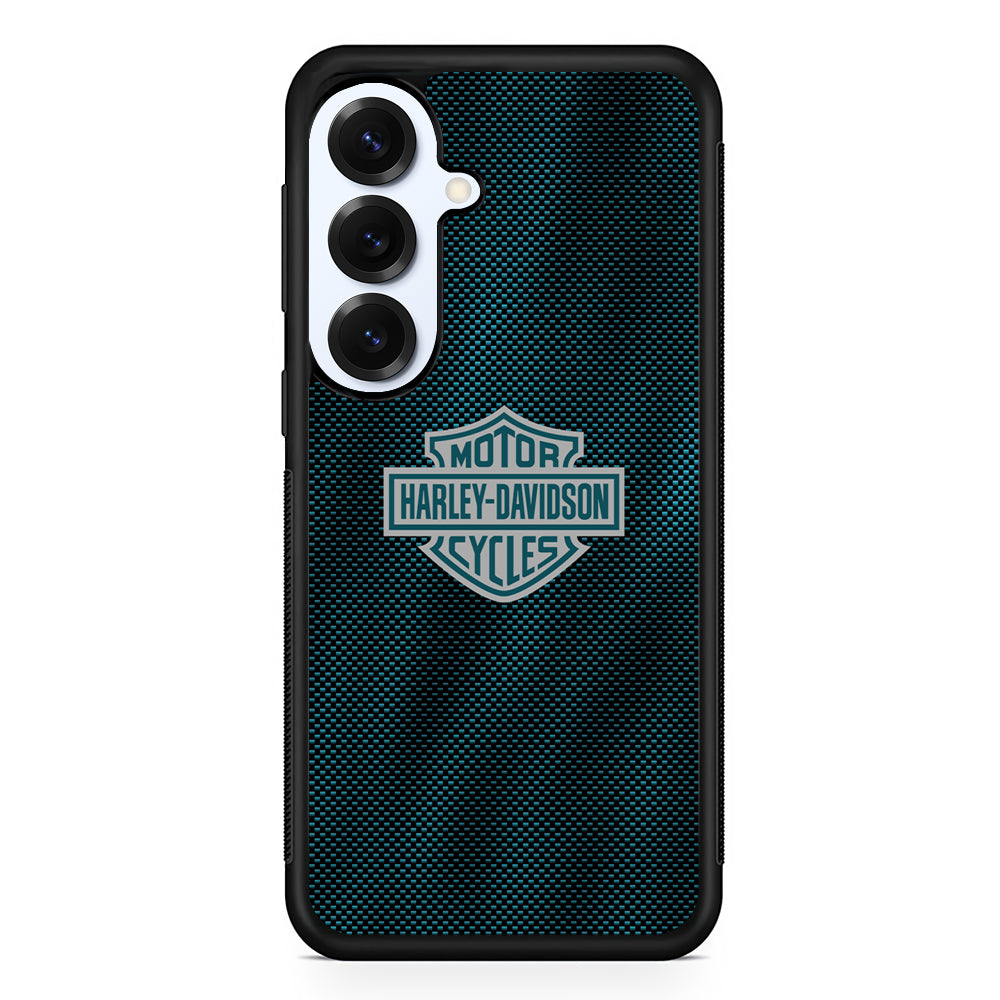 Harley Davidson Shiny Blue Steel Samsung Galaxy S25 Plus Case | Durable Samsung Galaxy S25 Plus Phone Case