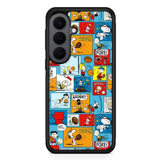 Snoopy Sport Comic Samsung Galaxy S26 Plus Case | Slim Rubber Case for Samsung Galaxy S26 Plus