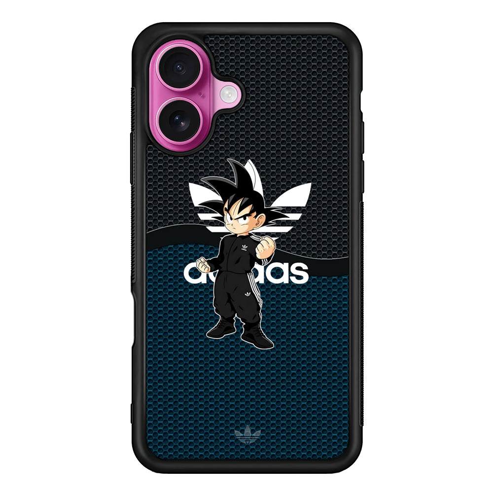 Adidas Suit with Goku Fight Mode iPhone 17 Case - Slim Rubber Case for iPhone 17