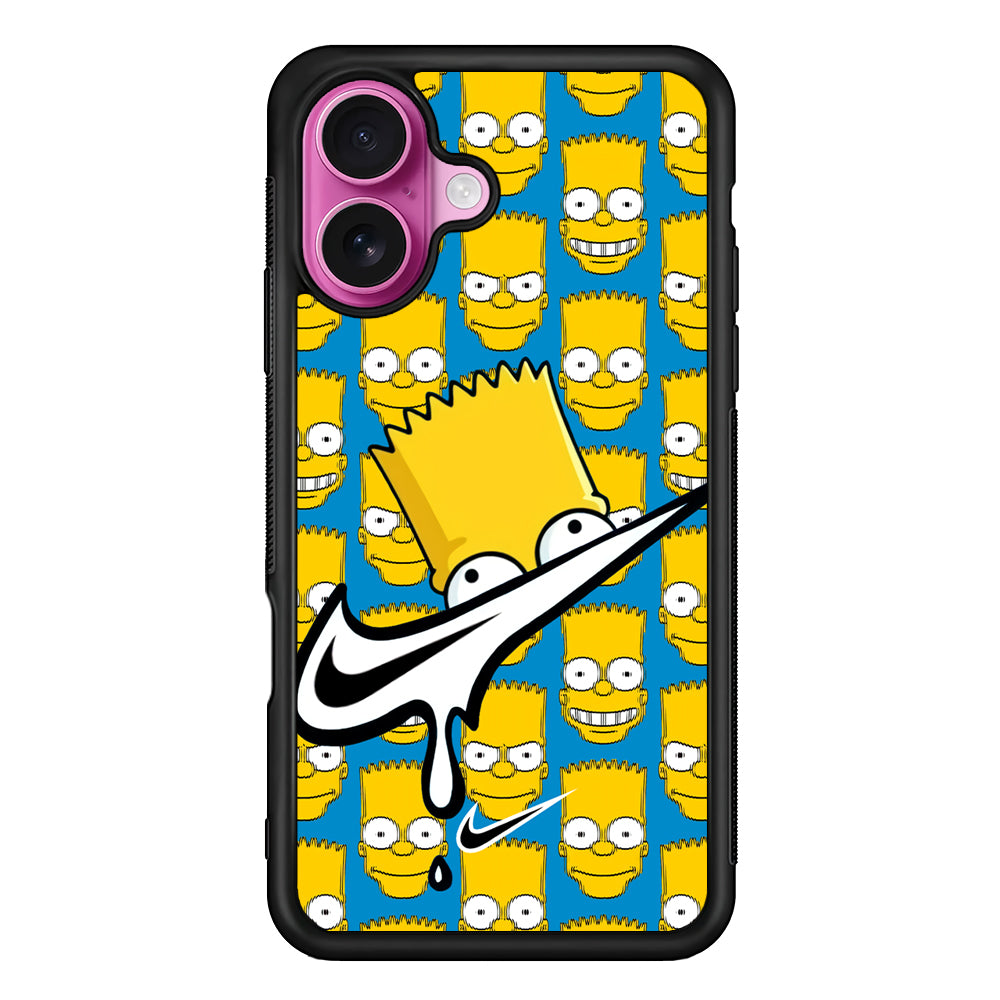 Nike Bart Vibes Face iPhone 17 Case - Slim Rubber Case for iPhone 17