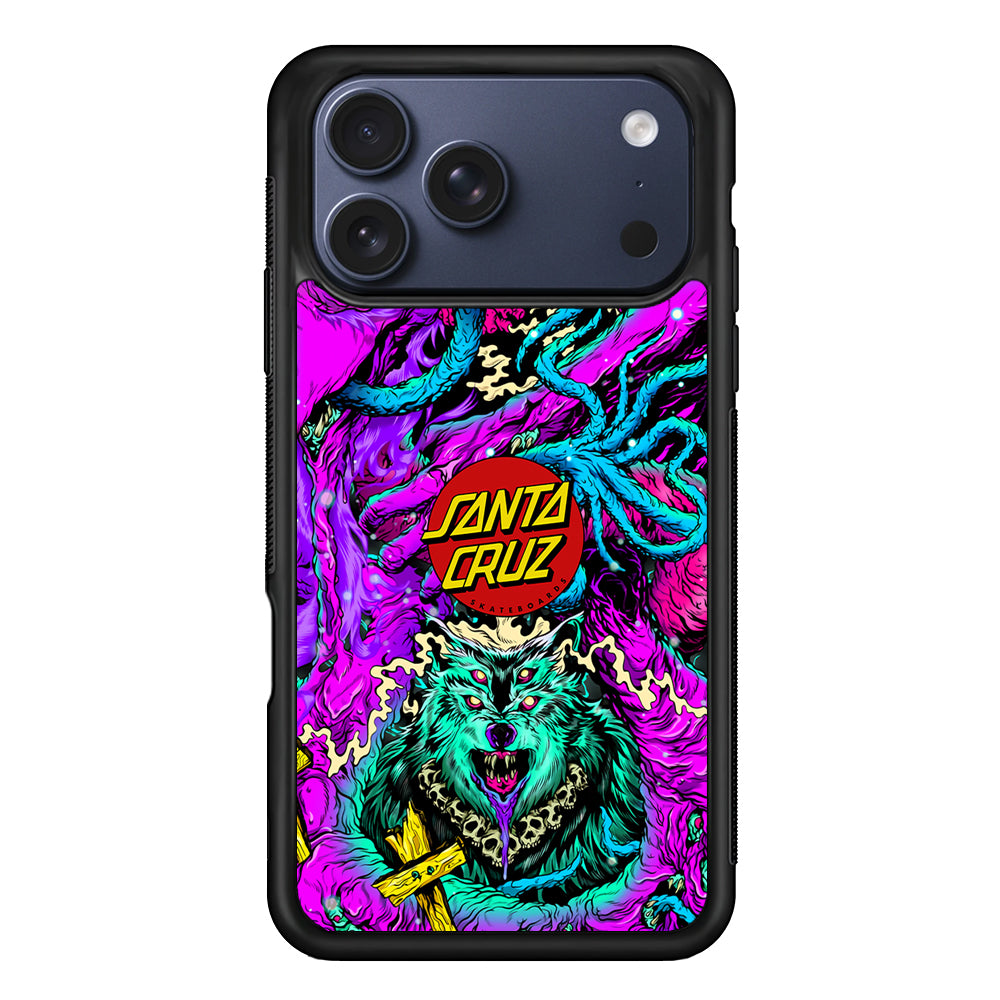 Santa Cruz Skateboard Wolf iPhone 17 Pro Max Case | Slim Rubber Case for iPhone 17 Pro Max