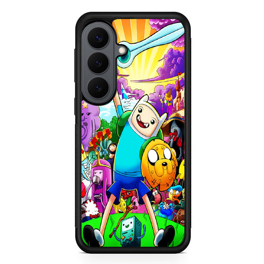 Adventure Time Poster Colorfull Samsung Galaxy S26 Plus Case | Slim Rubber Case for Samsung Galaxy S26 Plus