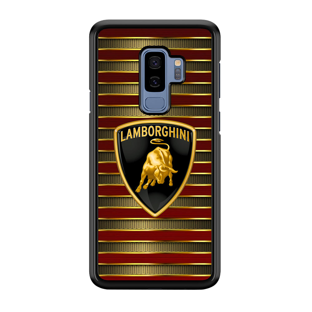 Lamborghini Red Gold Luxury Samsung Galaxy S9 Plus Case | Slim Rubber Case for Samsung Galaxy S9 Plus