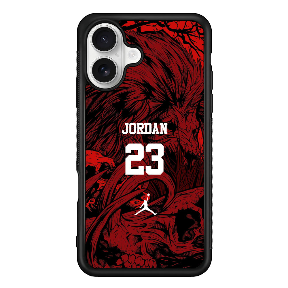 Air Jordan Lion Inside of Mind iPhone 16 Plus Case – Slim Fit Protective Phone Case