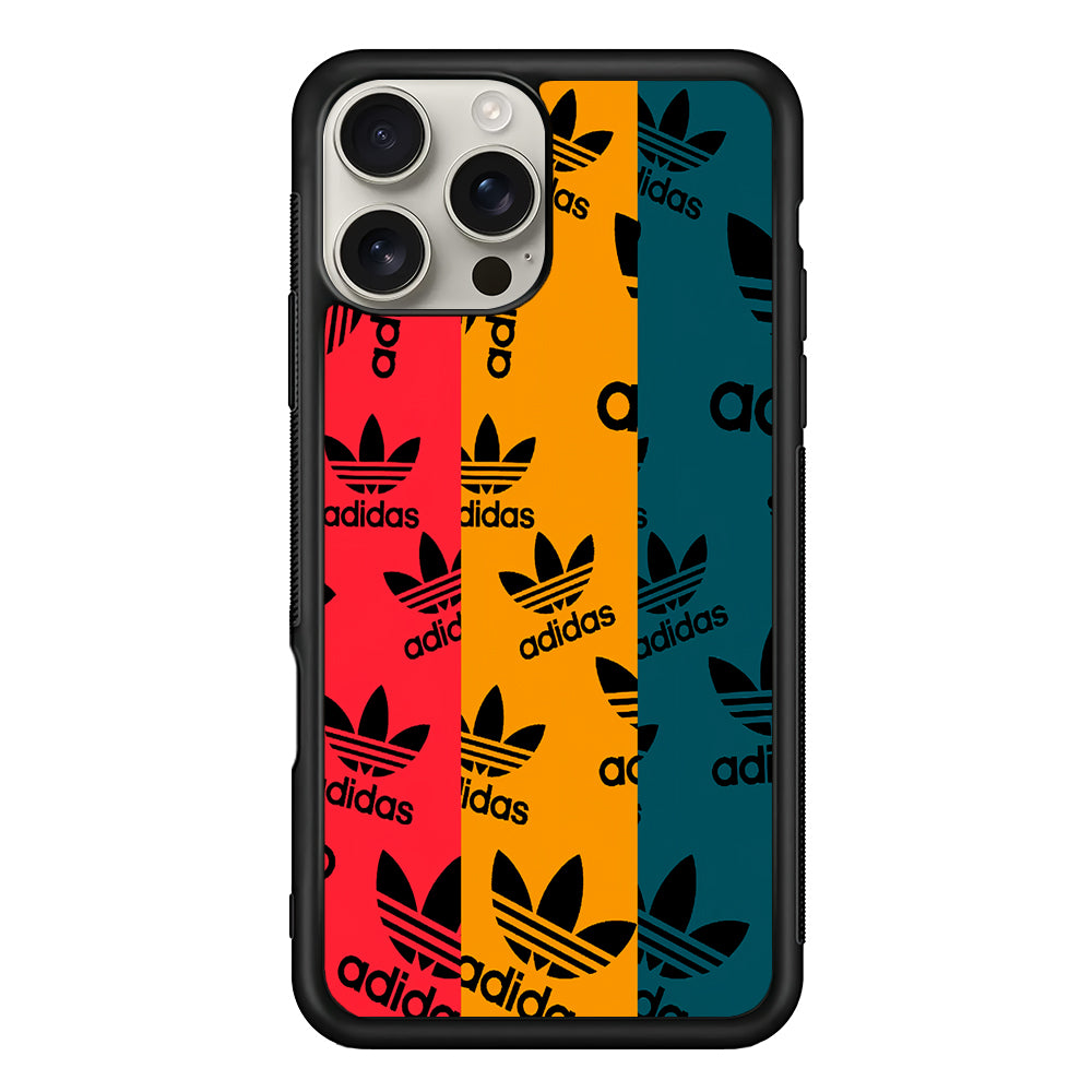 Adidas Logo Three Colours iPhone 16 Pro Max Case | Durable Everyday Protective Cover