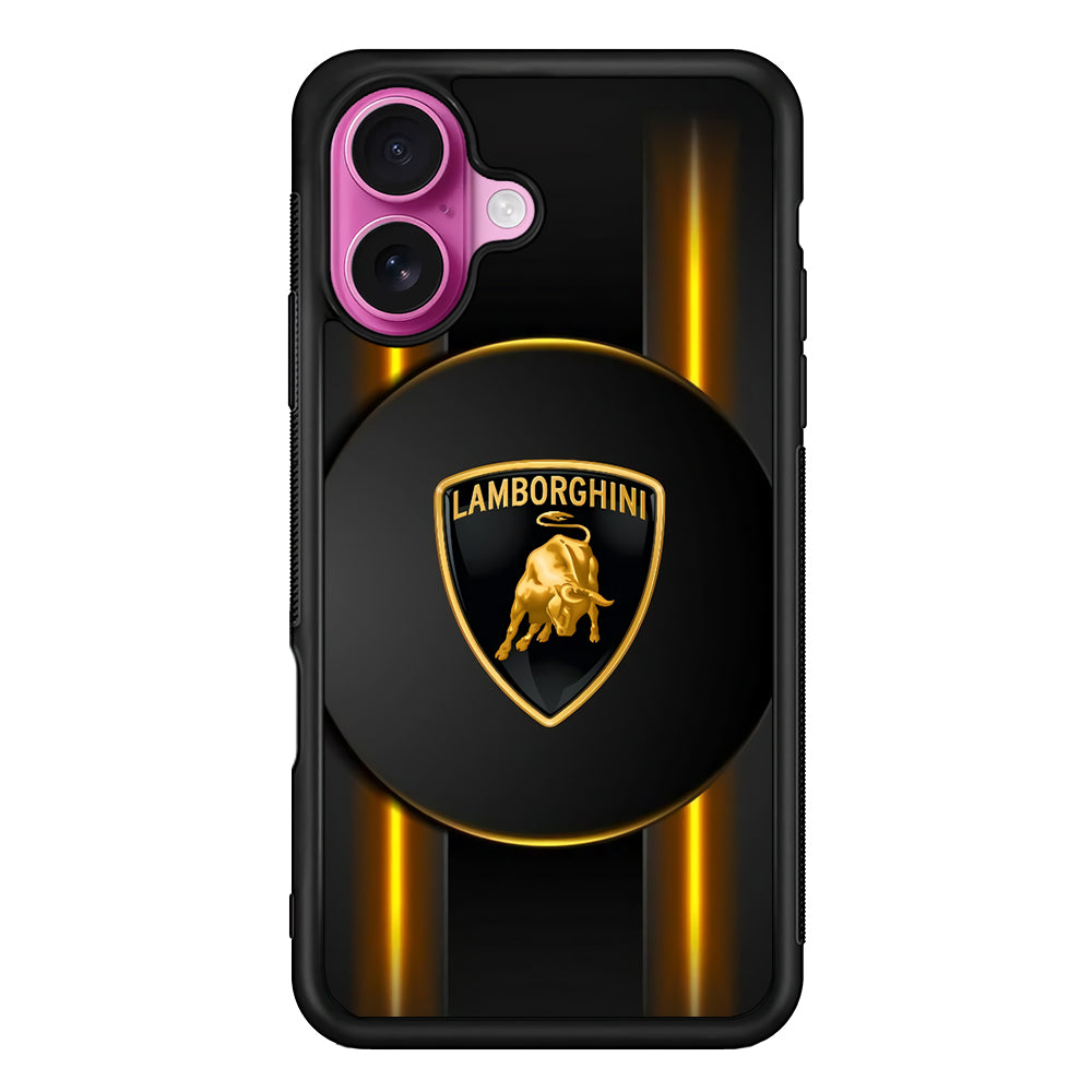 Lamborghini Light Up The Darkness iPhone 17 Case - Slim Rubber Case for iPhone 17