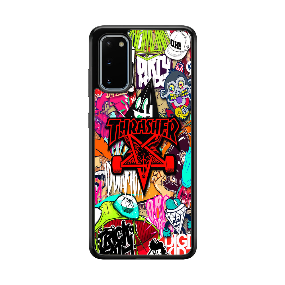 Thrasher Gang Assembly Samsung Galaxy S20 Case | Slim Rubber Case for Samsung Galaxy S20