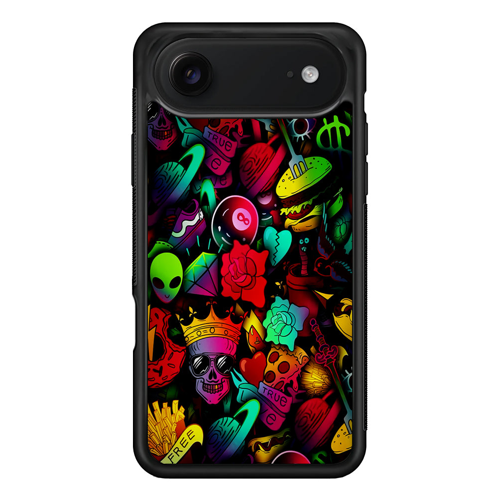 King Life Doodle Artistic iPhone 17 Air Case | Protective Case for iPhone 17 Air