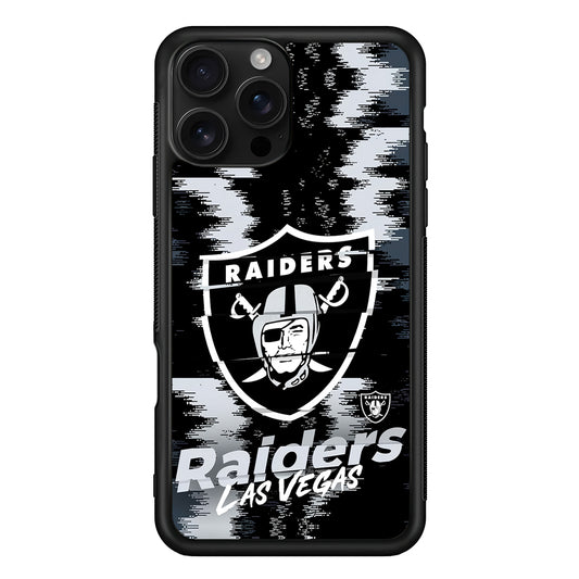 Las Vegas Raiders Abstract Color iPhone 16 Pro Case | Durable Protective Case for iPhone 16 Pro